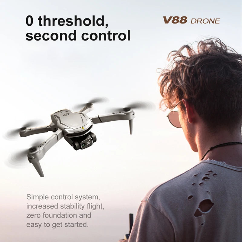 HAIXINBO  V88 Drone Original 8K Professional HD Aerial Dual-Camera Omnidirectional Obstacle Avoidance Drone Quadcopter 5000M
